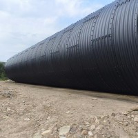 陕西钢波纹涵管厂家 热镀锌金属波纹管涵桥梁涵洞